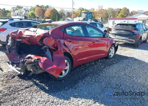 2013 Hyundai Elantra Gls z USA, uszkodzony, nr VIN 5NPDH4AE0DH406624